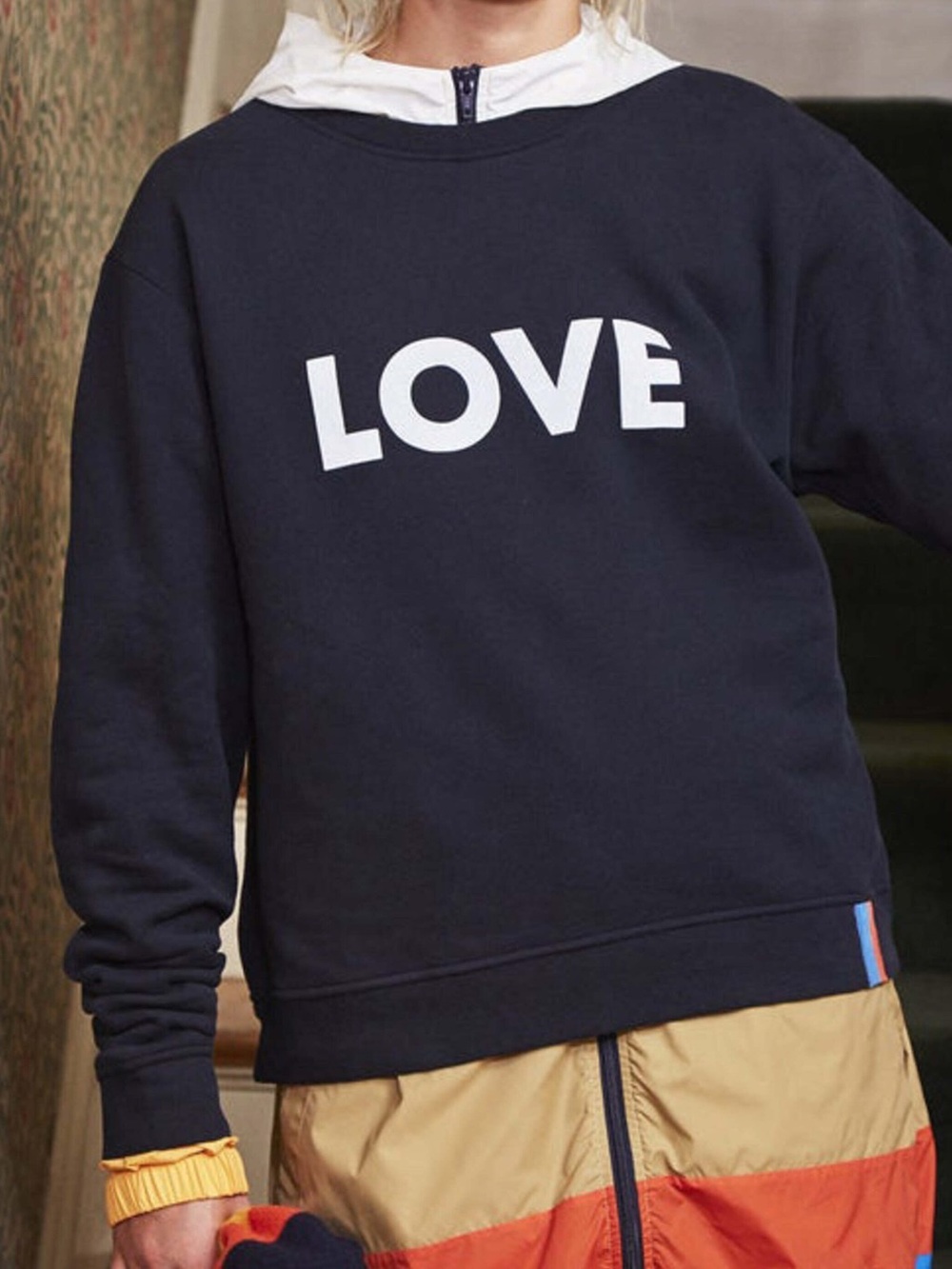 KULE The Organic Love Sweatshirt in Navy EUC Size M